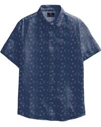 Vustra - Floral Short-Sleeve Button-Down Shirt - Lyst