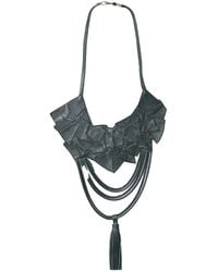 Metamorph - Oversize Genuine Leather Necklace - Lyst