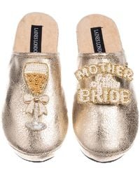 Laines London - Softie Slippers With Mother Of The Bride Brooches - Lyst