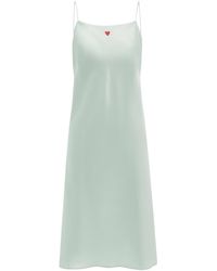 NOT JUST PAJAMA - Little Heart Collection Silk Slip Dress - Lyst