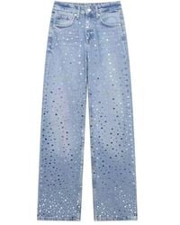 Chanel Joan Elkayam - Mirror Dots Detailed Straight Leg Jeans - Lyst