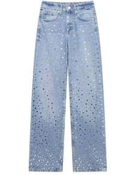 Chanel Joan Elkayam - Mirror Dots Detailed Straight Leg Jeans - Lyst