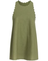 Monlicia - Calia Mini Linen Dress - Lyst