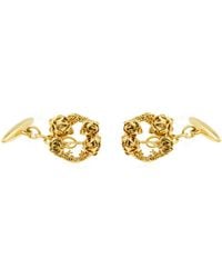 Lee Renee - Rose Halo Cufflinks Gold - Lyst