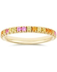 Dinny Hall - Minnow Medium Multi Sapphire Three Quarter Eternity Ring - Lyst