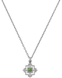 Zoe & Morgan - Centred Necklace Chrome Diopside - Lyst