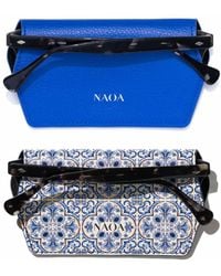 Naoa - Two Pack Apple-Leather Slim Glasses Case Royal Amalfi - Lyst
