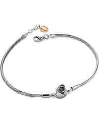 Unaloe - Lepeace Rose Adjustable Sterling Snake Chain Bracelet For - Lyst