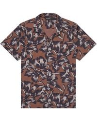 Playaluxe - Todos Santos Classic Shirt Tobacco Flower - Lyst