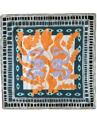 Folie Living - Keep An Eye On Cotton Scarf Small - Lyst