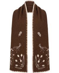 Saachi - Embroidered Bird Scarf - Lyst
