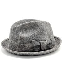 DORIA 1905 - Denim Fedora Hat - Lyst