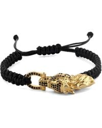 Ebru Jewelry - Guardian Lion Diamond Woven Bracelet - Lyst