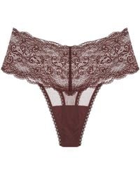 Journelle - Victoire Tous Les Jour Thong Chocolat - Lyst