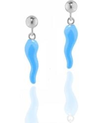 Unaloe - And Sky Enamel Cornicello Earrings – Italian Handmade Good Luck Charm - Lyst
