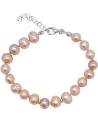 Spero London - Natural Freshwater Real Pearl Strand Bracelet - Lyst