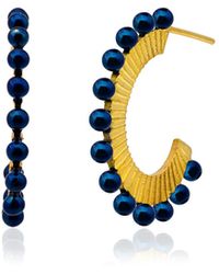 Milou Jewelry - Oval Hoop Earrings - Lyst