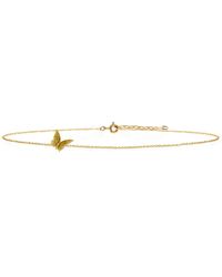 Lee Renee - Butterfly Choker Necklace Gold Vermeil - Lyst