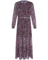 LAtelier London - Annecy Ditsy Floral Printed Midi Dress - Lyst