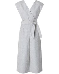 Italia A Collection - French Stripe Zero Waste Jumpsuit - Lyst