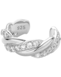 Vanhi - Vera Twisted Crystal Ear Cuff - Lyst