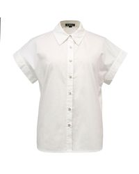 Smart and Joy - Minimalist Short Sleeves Cotton Shirt - Lyst