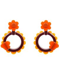 Gissa Bicalho - Handmade Earring Acrylic Sunflower Cinnamon - Lyst