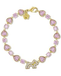 Cloud Haven - Heart Crystal Logo Bracelet - Lyst