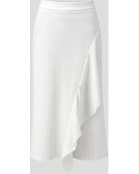 Smart and Joy - Asymmetric Ruffle Flared Midi Skirt - Lyst