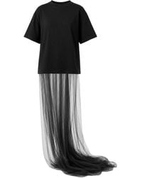 LIA ARAM - Tulle Train Tee - Lyst