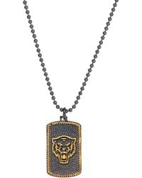 Ebru Jewelry - Powerful Lion Medallion Sterling & Chain Necklace - Lyst