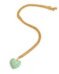 Michael Nash Jewelry - Ophelia Jade Resin Studded Heart Pendant - Lyst