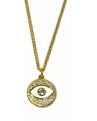 Rachel Nathan - Mother Of Pearl Eye Necklace - Lyst