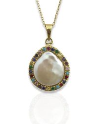 Hzmer Jewelry - Aurora Pearl & Gemstone Necklace - Lyst