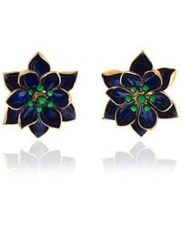 Milou Jewelry - Lotus Flower Earrings - Lyst