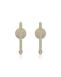 Genevieve Collection - 18K Vertical Line Diamond Ear Cuff - Lyst