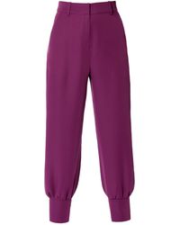 AGGI - Jamie Purple Wine Pants With Cuffs - Lyst