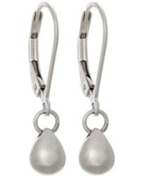 Edge Only - Mini Teardrop Earrings Sterling - Lyst