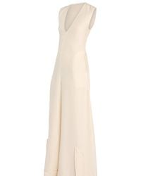 Moov - Elegant Sleeveless Jumpsuit With Deep V-Neck - Lyst