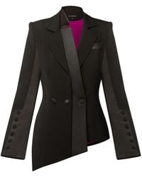 Tia Dorraine - Modern Power Asymmetric Tailored Blazer - Lyst