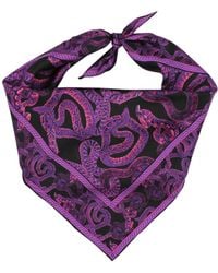 Monzlapur New York - Silk Serpent Noir Scarf Small - X - Lyst
