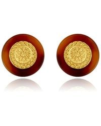 Retro Chic - Retro Coin Earrings - Lyst
