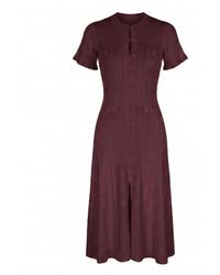 Modenaire - Textured Knit Midi Dress Clean Silhouette - Lyst