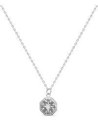Clemence Wren - Hexagon Charm Pendant Necklace - Lyst