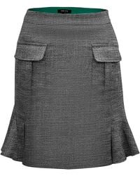 Smart and Joy - Short Skirt With Patch Pockets And Wide Ruffle - Lyst