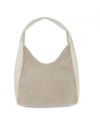 Apatchy London - Neutrals The Henry Stone Leather And Suede Hobo Bag - Lyst