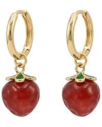 seree - Harvest Agate Charm Earrings - Lyst