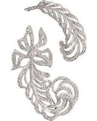 Caramel Vintage Jewellery - Plated Crystal Flourish Brooch - Lyst