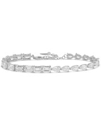 SHYMI - Half Emerald Half Pear Tennis Bracelet - Lyst