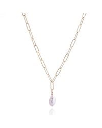 N'damus London - Nacre Chain & Ivory Baroque Pearl Necklace - Lyst